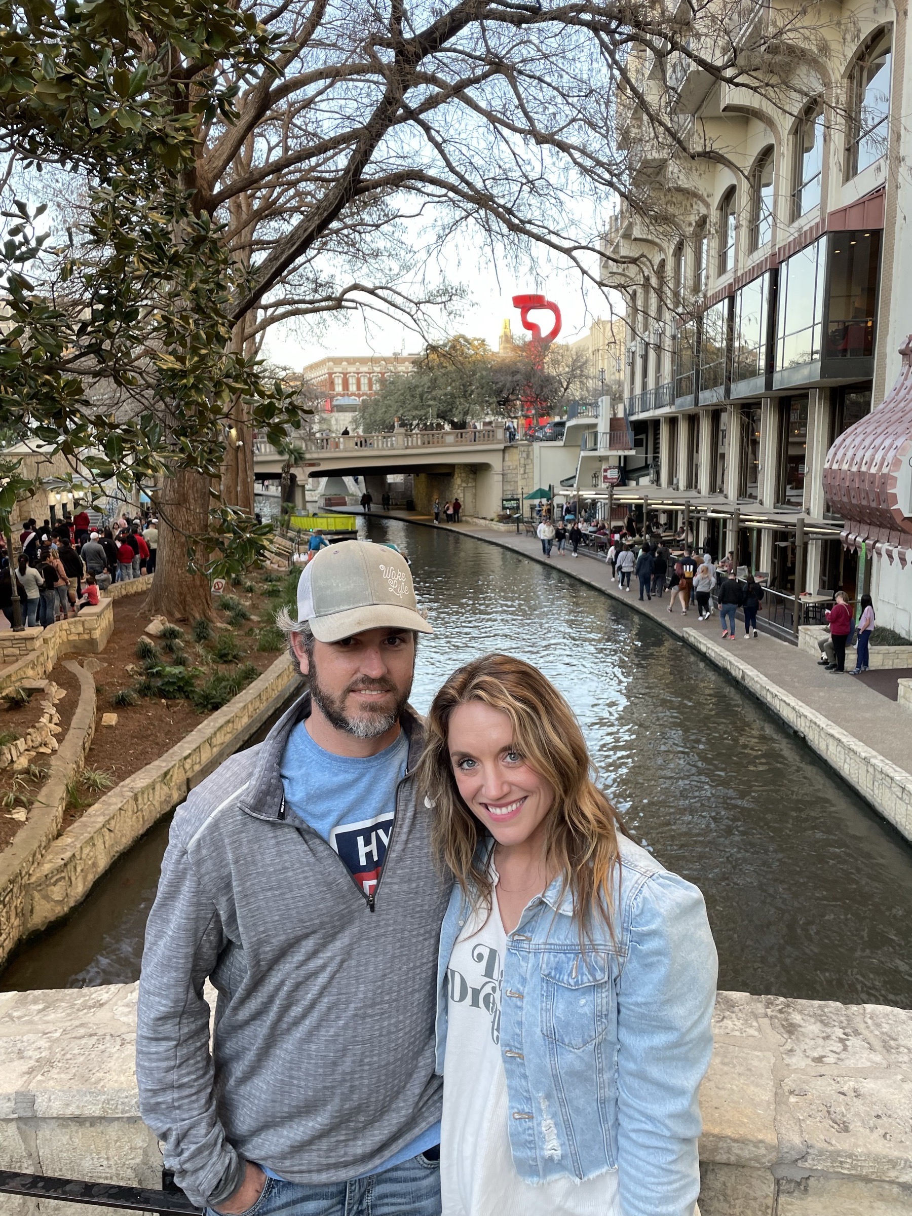 Jonathan and Audriana at the San Antonio River Walk